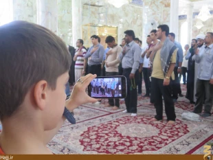 حضور مسئولين بِعثه رهبري در برنامه روايتگري مرقد جناب حر+عكس