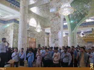حضور مسئولين بِعثه رهبري در برنامه روايتگري مرقد جناب حر+عكس