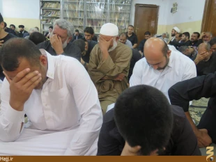 مجلس روضه خواني در منزل آيت الله سيد مرتضي قزويني برگزار شد