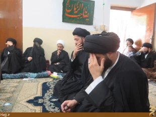 مجلس روضه خواني در منزل آيت الله سيد مرتضي قزويني برگزار شد