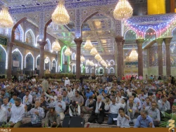 جشن ميلاد امام رضا(ع) در حرم سيدالشهدا(ع) برگزار شد