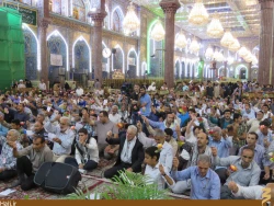 جشن ميلاد امام رضا(ع) در حرم سيدالشهدا(ع) برگزار شد