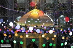 حال و هواي حرم مطهر رضوي در شب ميلاد حضرت معصومه(س) همراه با تصاوير