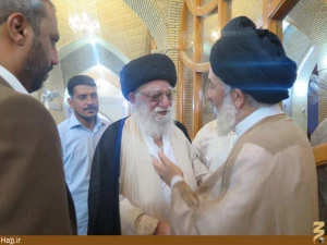 نماینده بِعثه رهبری در نجف با نایب تولیت مسجد سهله دیدار کرد