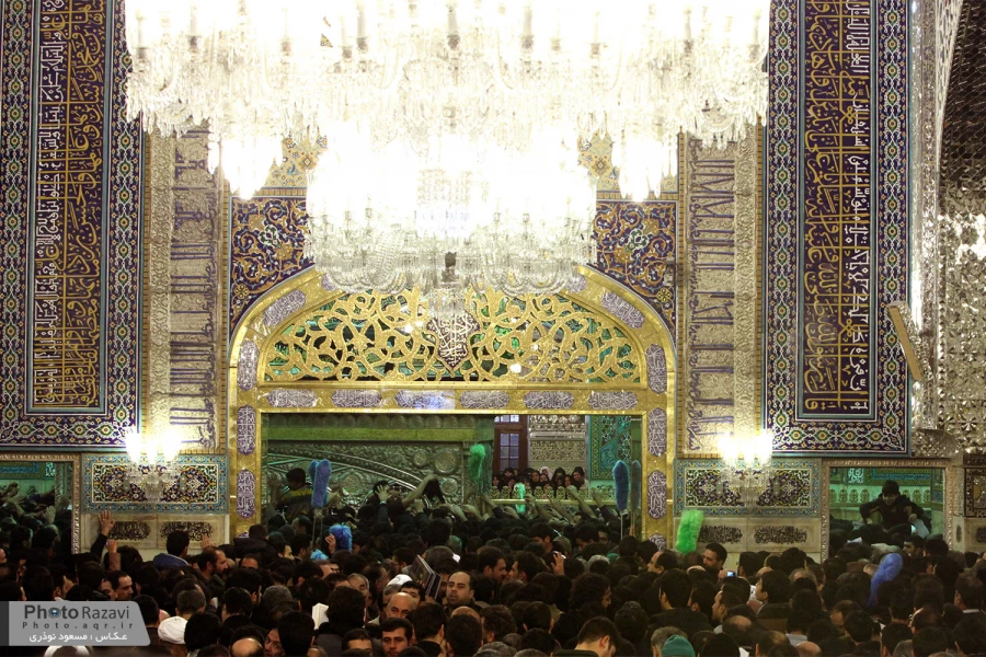 تشرف جمعي ازمجاهدان يمني به حرم مطهر امام رضا(ع) 