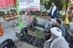 غبارروبي مزارشهداي منا در مشهد