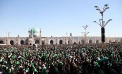 محفل شيرخوارگان حسيني در حرم رضوي