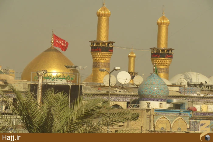 مراسم تعويض پرچم حرم مطهر امام حسين(ع) +تصاوير