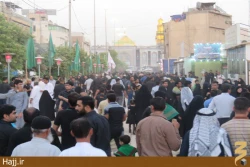 مراسم تعويض پرچم حرم مطهر امام حسين(ع) +تصاوير