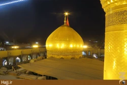 مراسم تعويض پرچم حرم مطهر امام حسين(ع) +تصاوير