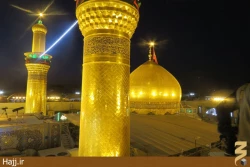 مراسم تعويض پرچم حرم مطهر امام حسين(ع) +تصاوير