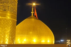 مراسم تعويض پرچم حرم مطهر امام حسين(ع) +تصاوير