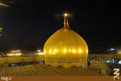 مراسم تعويض پرچم حرم مطهر امام حسين(ع) +تصاوير