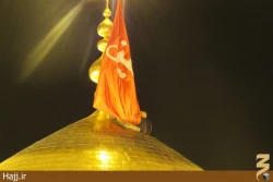 مراسم تعويض پرچم حرم مطهر امام حسين(ع) +تصاوير