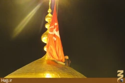 مراسم تعويض پرچم حرم مطهر امام حسين(ع) +تصاوير