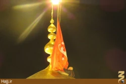 مراسم تعويض پرچم حرم مطهر امام حسين(ع) +تصاوير