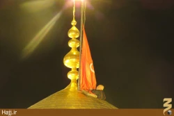 مراسم تعويض پرچم حرم مطهر امام حسين(ع) +تصاوير