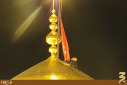 مراسم تعويض پرچم حرم مطهر امام حسين(ع) +تصاوير