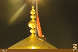 مراسم تعويض پرچم حرم مطهر امام حسين(ع) +تصاوير