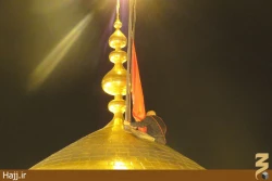 مراسم تعويض پرچم حرم مطهر امام حسين(ع) +تصاوير