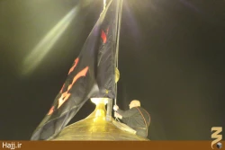 مراسم تعويض پرچم حرم مطهر امام حسين(ع) +تصاوير
