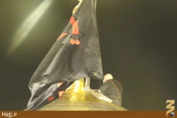 مراسم تعويض پرچم حرم مطهر امام حسين(ع) +تصاوير