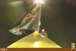 مراسم تعويض پرچم حرم مطهر امام حسين(ع) +تصاوير