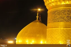 مراسم تعويض پرچم حرم مطهر امام حسين(ع) +تصاوير