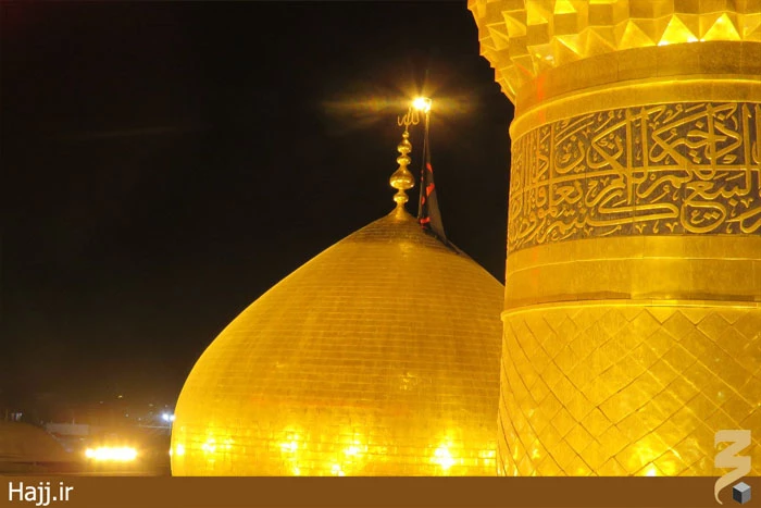 مراسم تعويض پرچم حرم مطهر امام حسين(ع) +تصاوير