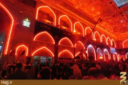 مراسم تعويض پرچم حرم مطهر امام حسين(ع) +تصاوير