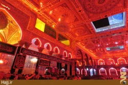 مراسم تعويض پرچم حرم مطهر امام حسين(ع) +تصاوير