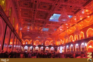 مراسم تعويض پرچم حرم مطهر امام حسين(ع) +تصاوير