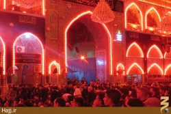 مراسم تعويض پرچم حرم مطهر امام حسين(ع) +تصاوير