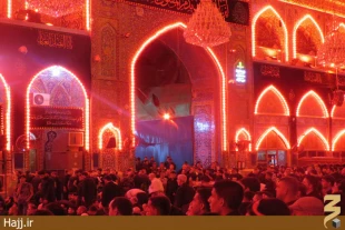 مراسم تعويض پرچم حرم مطهر امام حسين(ع) +تصاوير