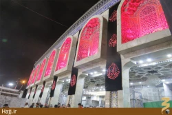 مراسم تعويض پرچم حرم مطهر امام حسين(ع) +تصاوير