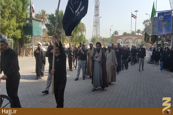 حركت دسته عزاداري موكب امام رضا(ع) دركاظمين