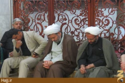 عزاداري زائران ايراني در سرداب علقمي حرم حضرت ابوالفضل