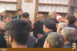 عزاداري زائران ايراني در سرداب علقمي حرم حضرت ابوالفضل