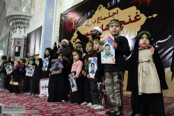 حرم مطهر رضوي در سالروز شهادت بانوي خردسال كربلا غرق در عزا و ماتم شد
