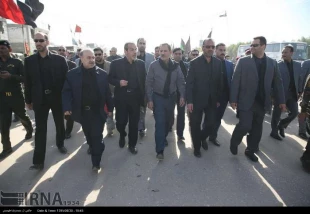 حضور معاون اول رئيس جمهور در پياده روي اربعين حسيني