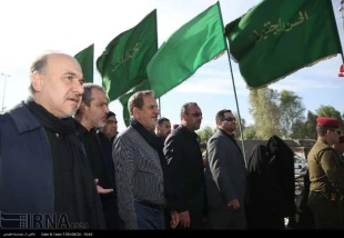 حضور معاون اول رئيس جمهور در پياده روي اربعين حسيني