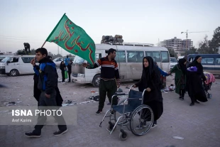 بازگشت زائران اربعين از كربلا تصاوير