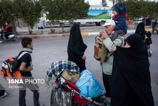 بازگشت زائران اربعين از كربلا تصاوير