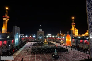 آیین خطبه خوانی شب شهادت حضرت رضا (ع) درحرم مطهر برگزارشد
