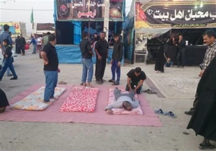 حال و هواي زائران اربعين حسيني در مرز شلمچه + تصاوير