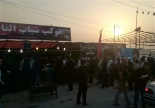 حال و هواي زائران اربعين حسيني در مرز شلمچه + تصاوير