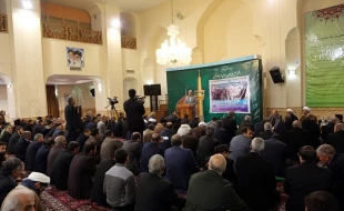 مراسم شكرگذاري خادمين به زائران پياده امام رضا (ع) 