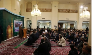 مراسم شكرگذاري خادمين به زائران پياده امام رضا (ع) 