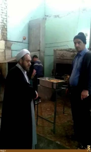 بازدید نماینده بعثه از آشپزخانه زائران ایرانی در شهر بلد