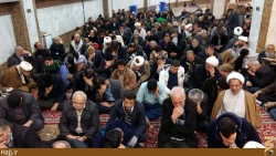 گزارش تصويري از مراسم عزاداري زائران ايراني در سرداب حرم عباسي